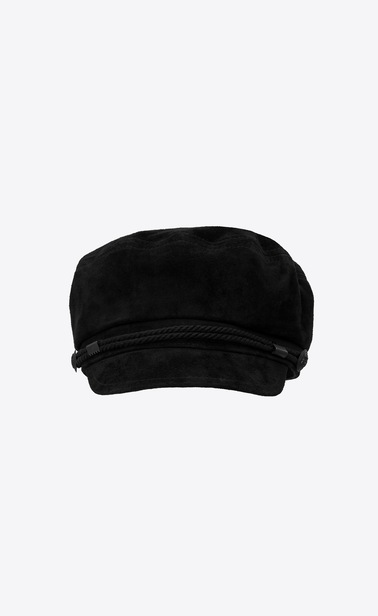 Sailor cap in suede
